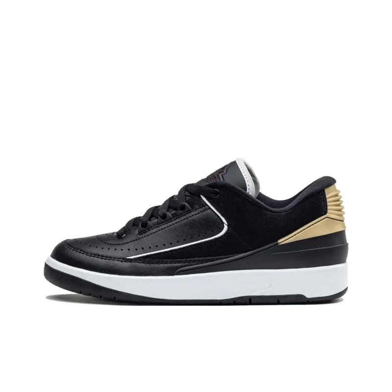 JORDAN 2 RETRO LOW BLACK METALLIC GOLD